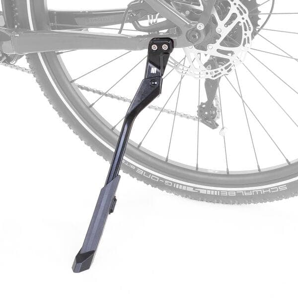 M Part Primo kickstand; 24-29 adjustable 20kg rating; 18mm mounting holes