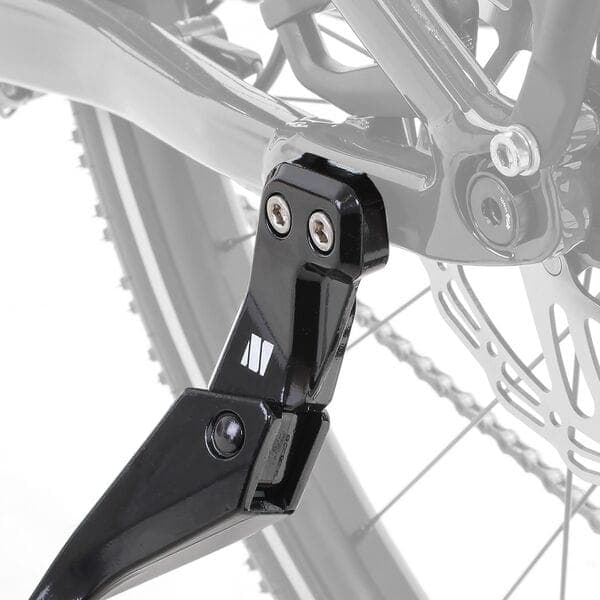 M Part Primo kickstand; 24-29 adjustable 20kg rating; 18mm mounting holes