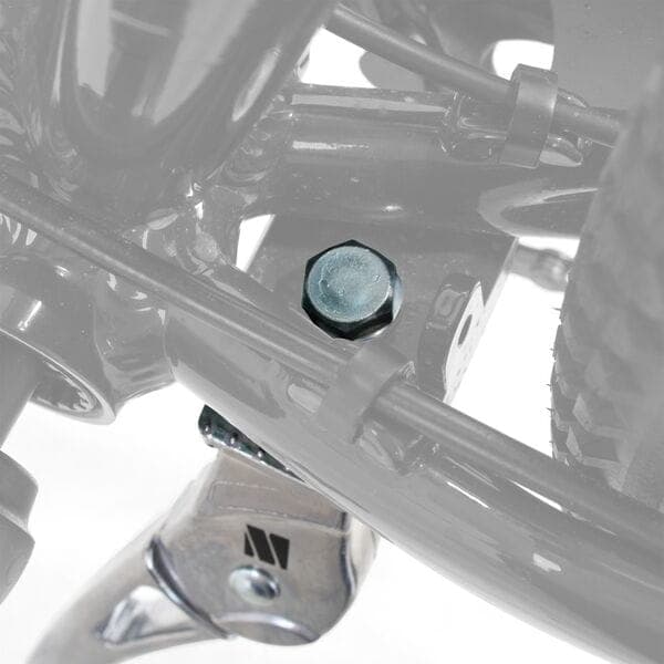 M Part Essential kickstand; 24-28 adjustable; mounts to chainstay bridge