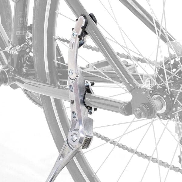 M Part Essential kickstand; 24-29 adjustable; mounts to chainstay and seatstay; 20kg
