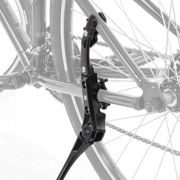 M Part Essential kickstand; 24-29 adjustable; mounts to chainstay and seatstay; 20kg