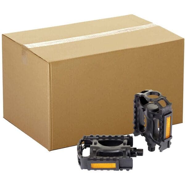 M Part Essential Resin MTB pedals; 9/16 inch thread; box of 30