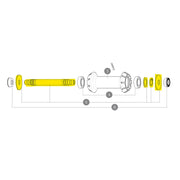 Mavic QRM Axle Kits Kit Frt Axle RB For QRM Auto Hub+