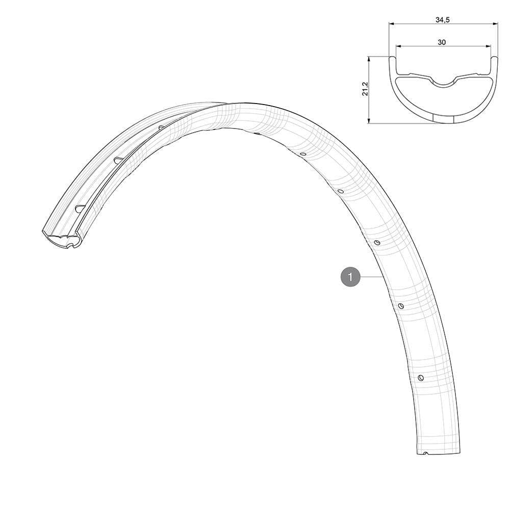 Mavic Deemax Elite 29 Rear Rim