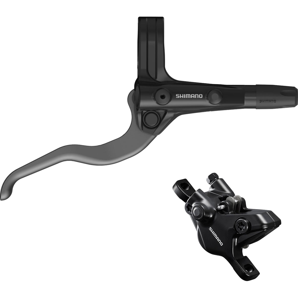 Shimano Non-Series MTB BR-MT410/BL-MT420 bled brake lever/post mount 2 pot calliper