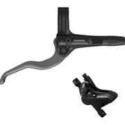 Shimano Non-Series MTB BR-MT420/BL-MT420 bled brake lever/post mount 4 pot calliper; right front