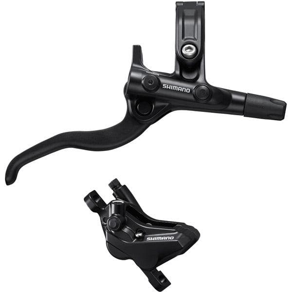 Load image into Gallery viewer, Shimano Deore BR-MT420/BL-M4100 Deore bled brake lever/post mount 4 pot calliper; front right
