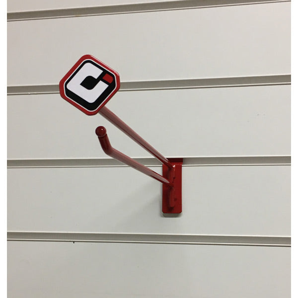 ODI 6 inch Branded Slatwall Hook - Red