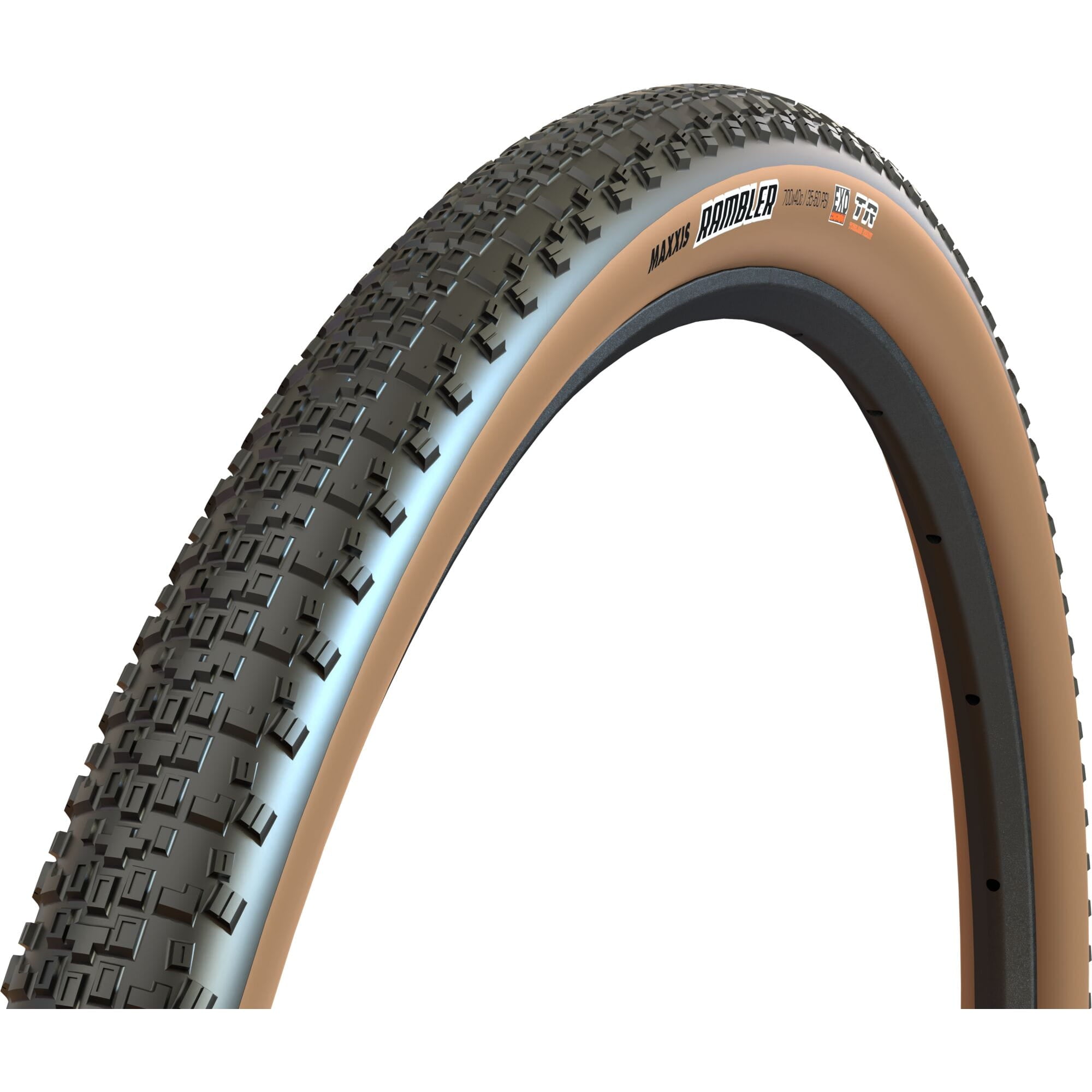 Maxxis Rambler 700 x 50C 60 TPI Folding Dual Compound EXO TR Tanwall Tyre