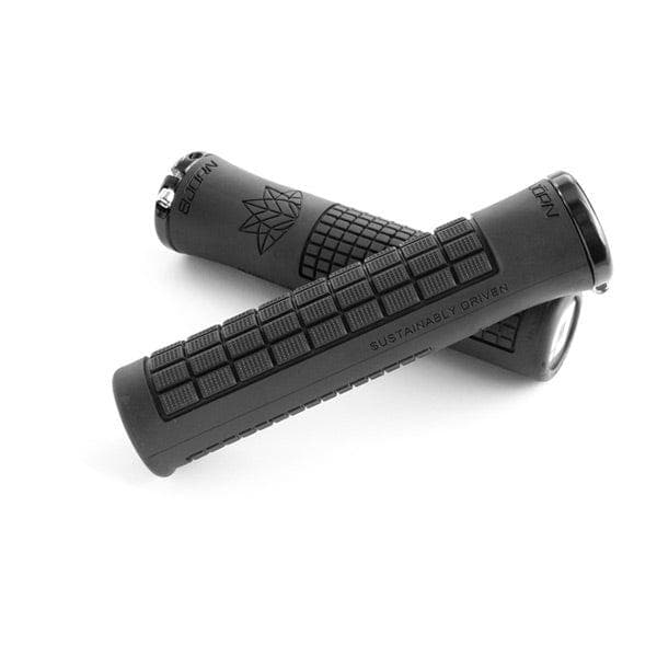 Load image into Gallery viewer, ODI Bjorn MTB / BMX Lock On Grips 135mm - Black (made from recycled grips)
