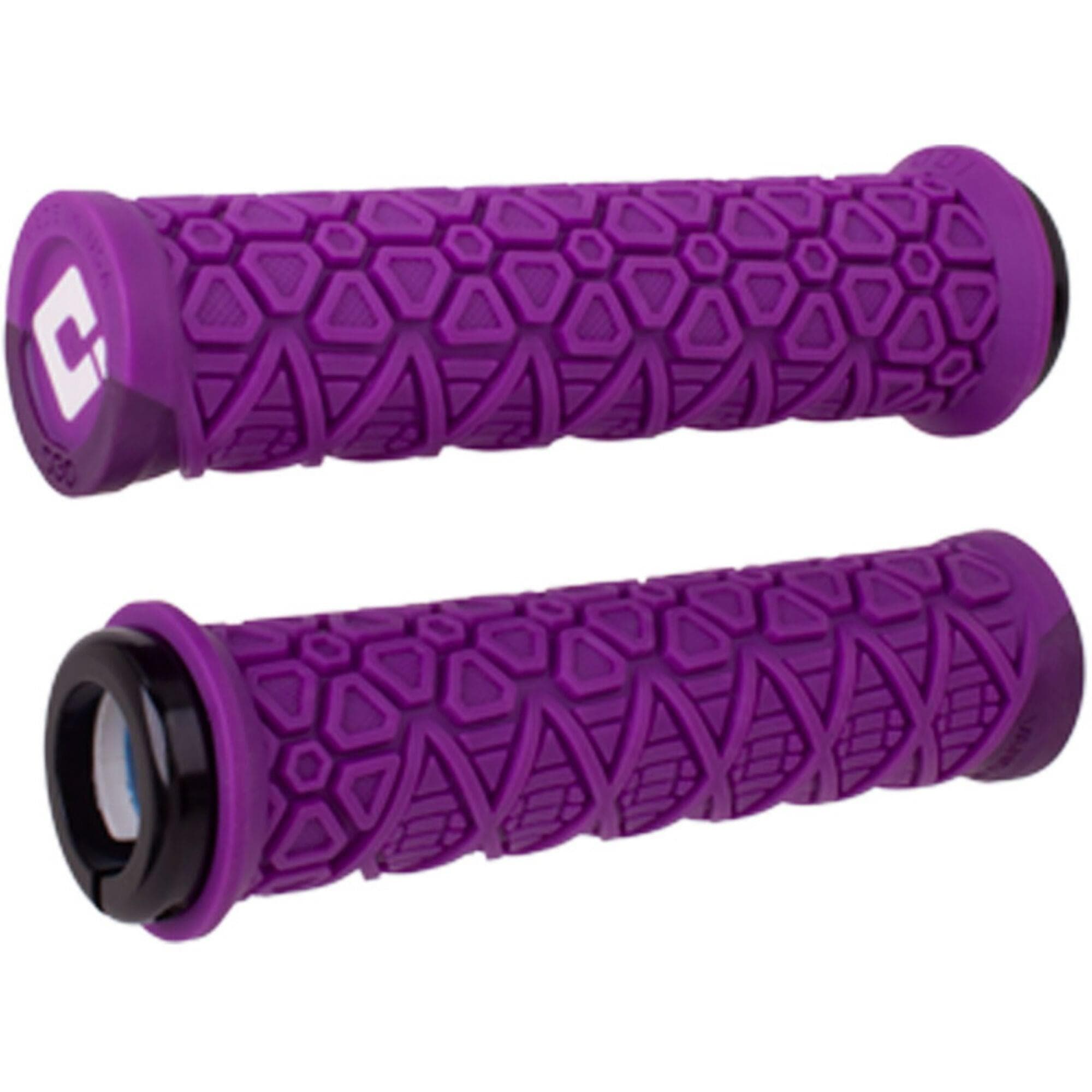 ODI-Vanquish-MTB-Lock-On-Grips-135mm---Purple/Metallic-Purple---featuring-D30