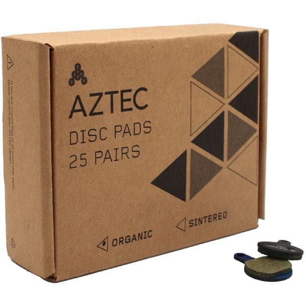 Aztec Organic Disc Brake Pads for Tektro IOX; box of 25