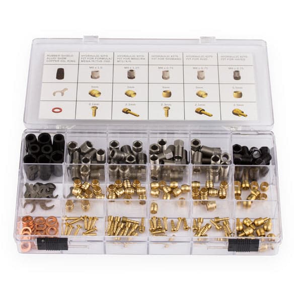 Aztec Hydraulic olive; shroud and barb kit - 18 types covering all major brands