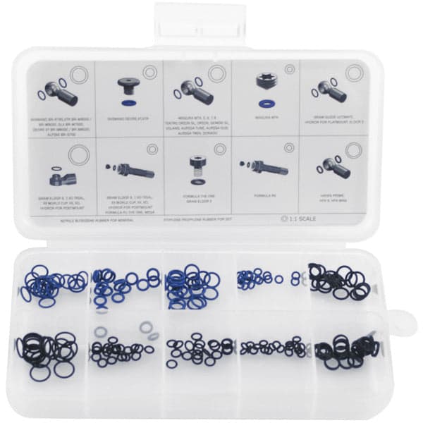 Aztec O-ring assorted selection of 10 sizes for common disc brake brands
