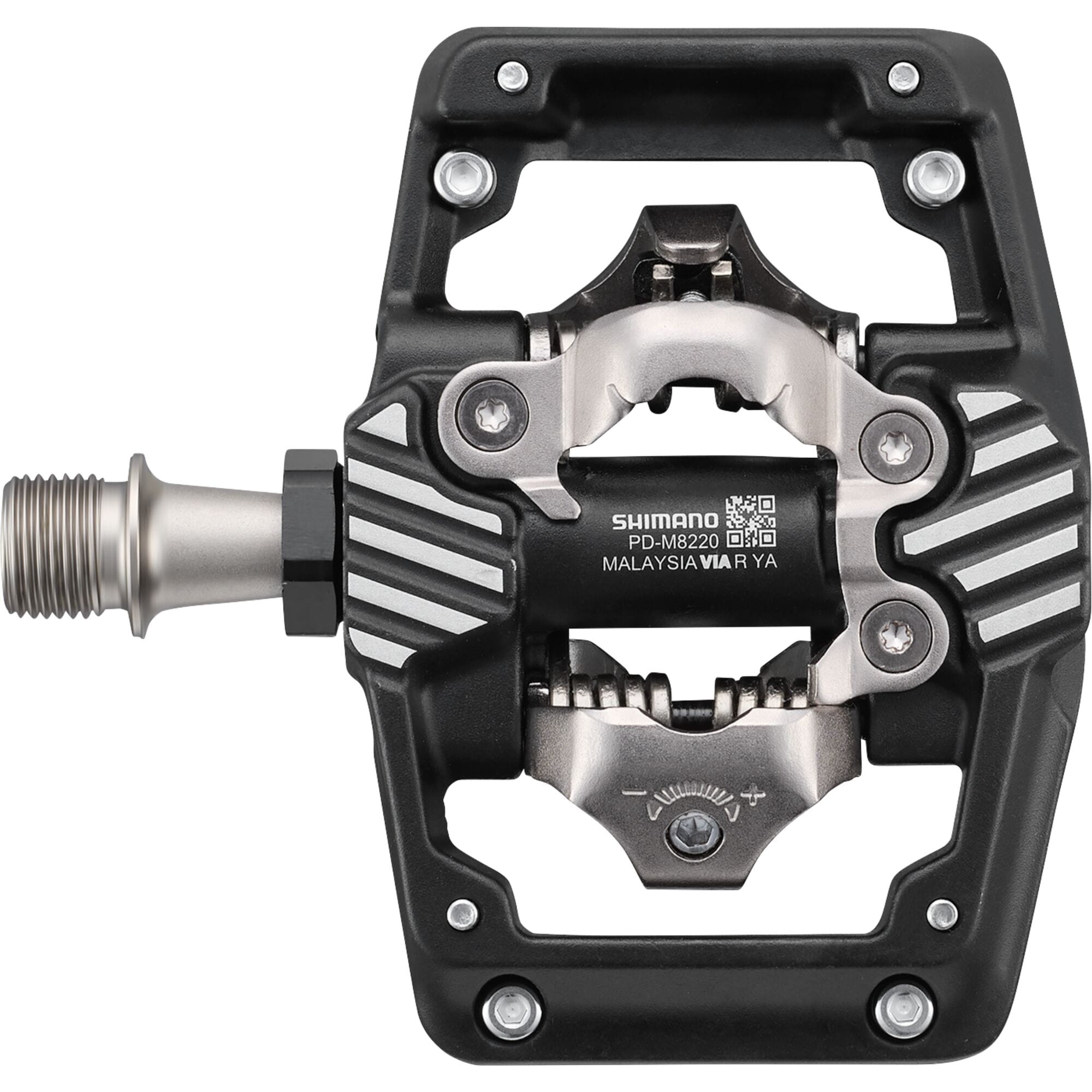 Shimano Deore XT PD-M8220 Deore XT SPD trail wide platform pedals; with CL-MT001 cleats