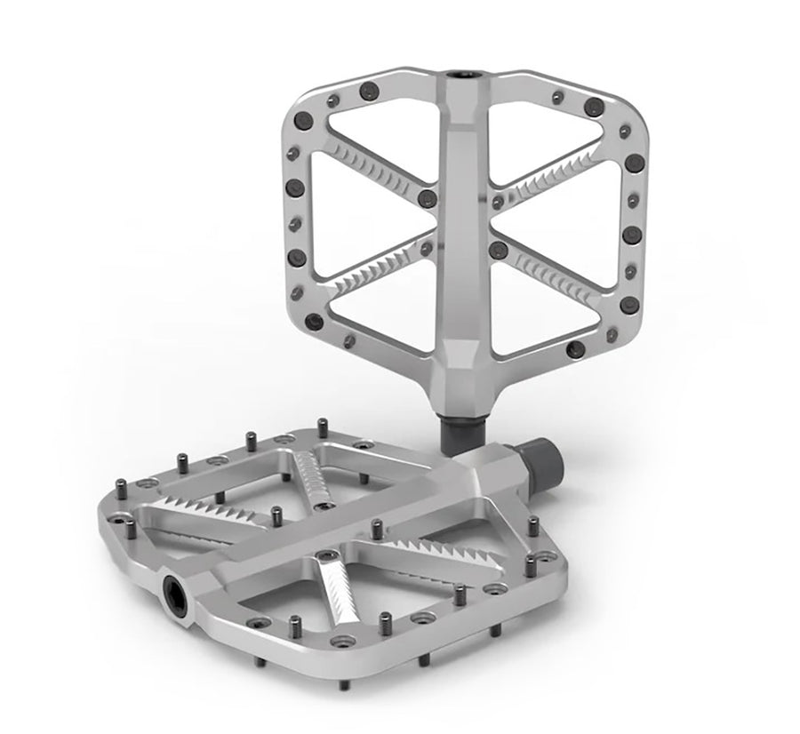 5Dev Trail/Enduro Pedals Raw Silver 106x110mm