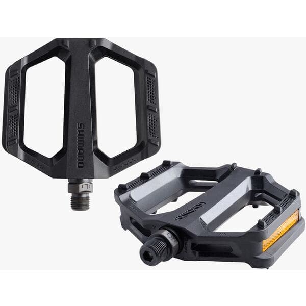 Shimano Pedals PD-EF102 flat pedals; resin; black