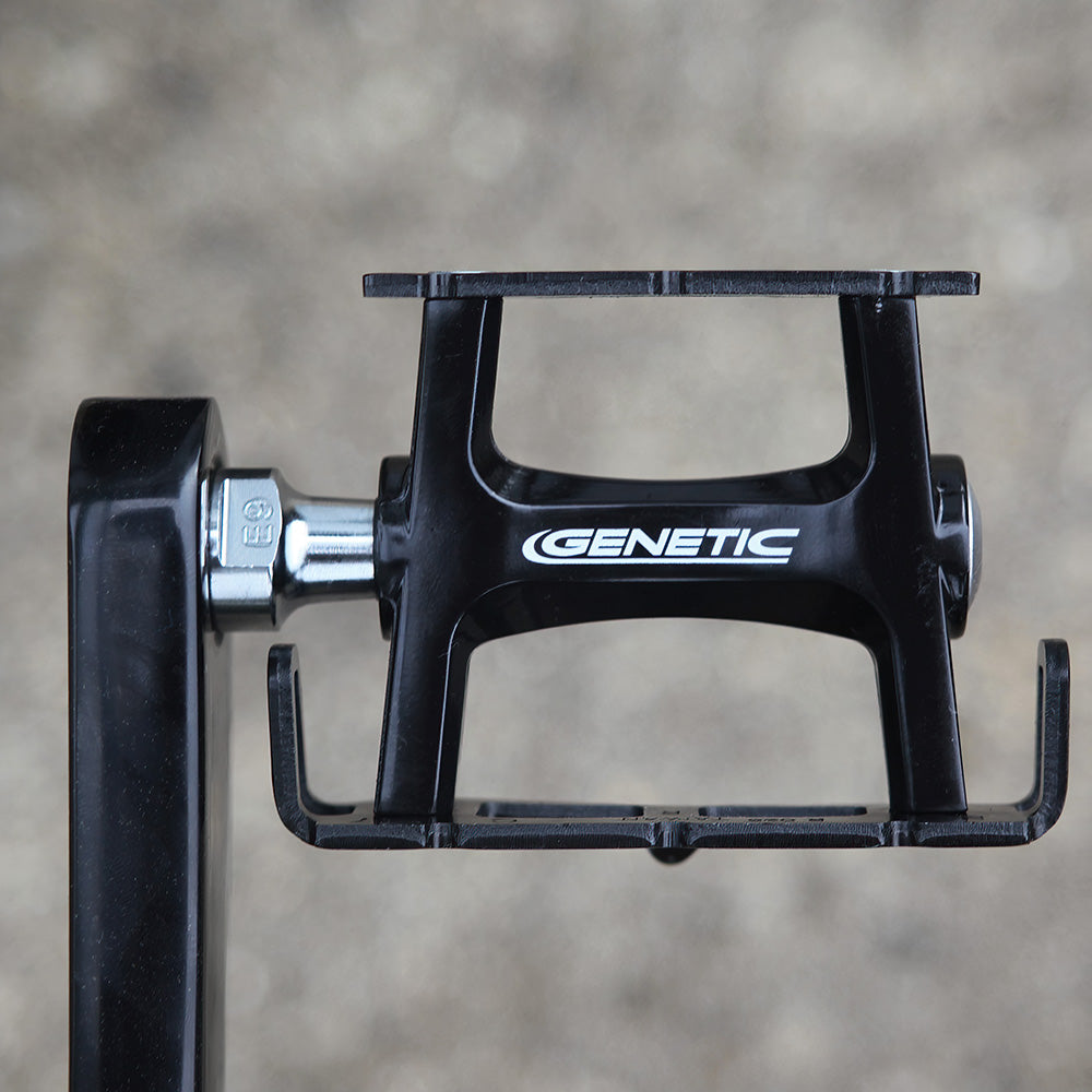 Genetic Pro Track Pedals Silver/Black 9/16"
