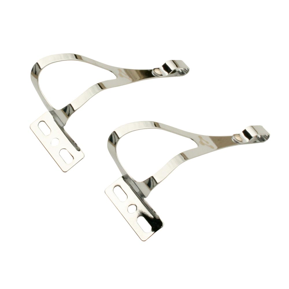 Genetic Single Strap Toe Clip  Chrome Large