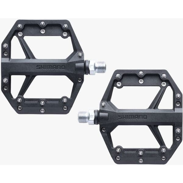Shimano Pedals PD-GR400 flat pedals; resin with pins; black
