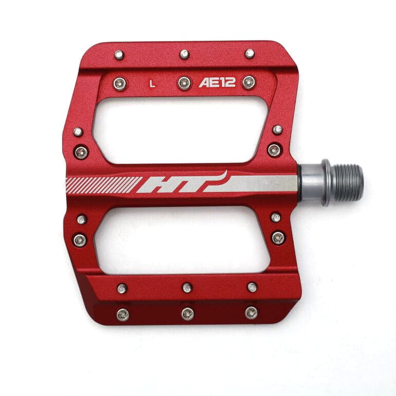 HT Components AE12 Pedals Red 9/16"