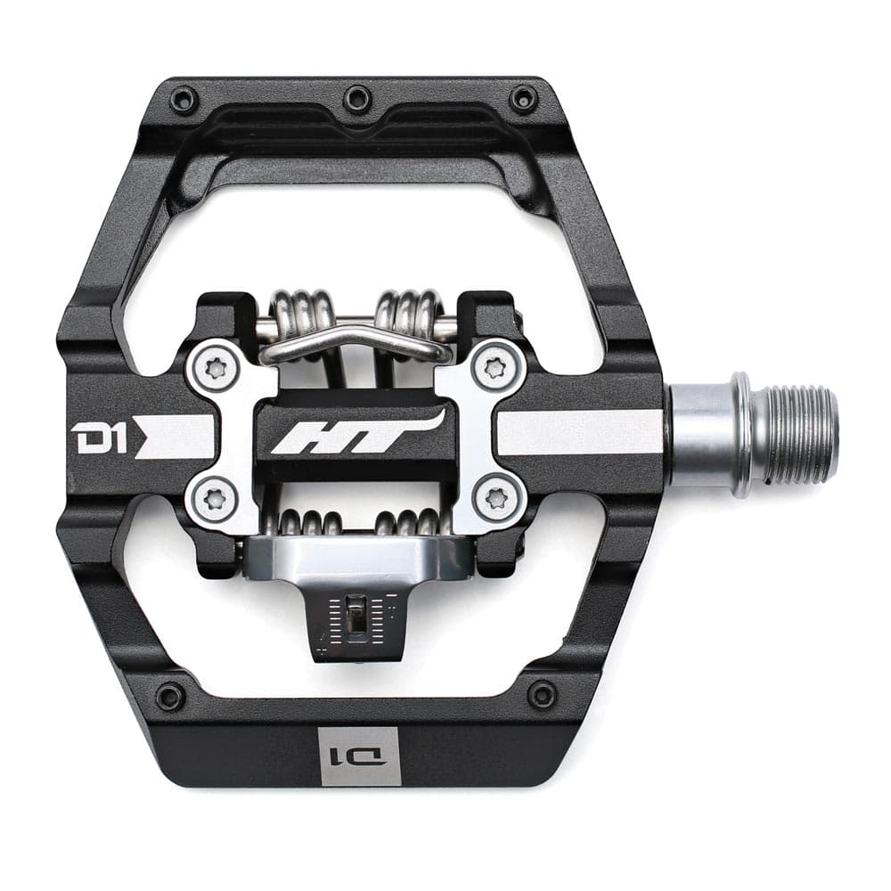 HT Components D1 Pedals Black 9/16"