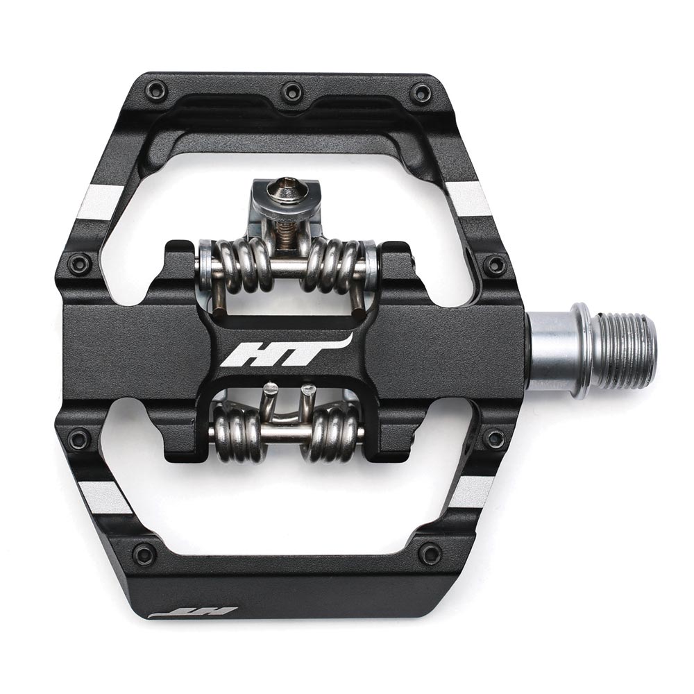 HT Components D1 Pedals Black 9/16"