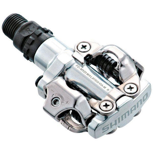 Shimano Deore PD-M520 SPD Pedals - MTB Two Sided Mechanism - Silver