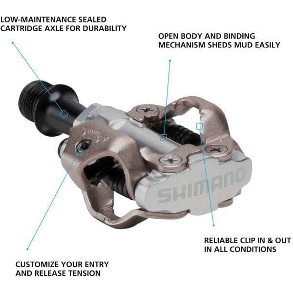 Shimano Pedals PD-M540 MTB SPD pedals - two sided mechanism