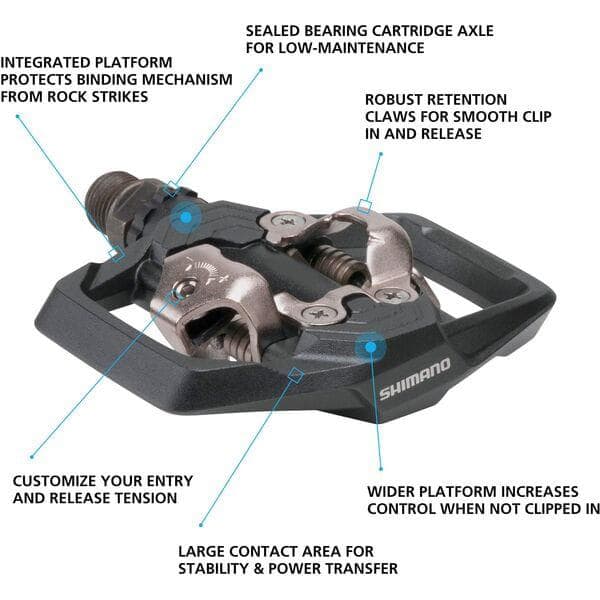 Shimano Pedals PD-ME700 SPD pedals; black