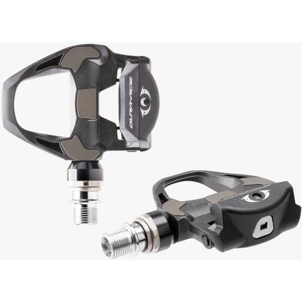 Shimano Pedals PD-R9100 Dura-Ace carbon SPD SL Road pedals; 4 mm longer axle