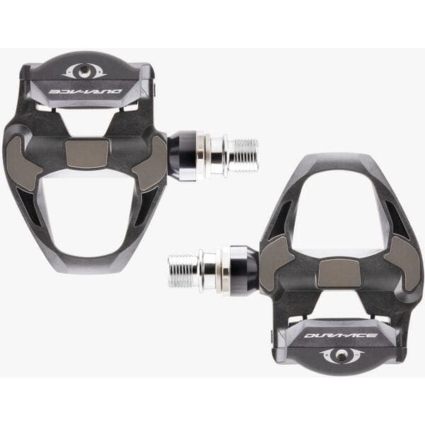 Shimano Pedals PD-R9100 Dura-Ace carbon SPD SL Road pedals; 4 mm longer axle
