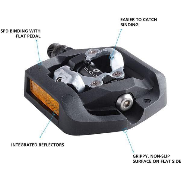 Shimano Pedals PD-T421 CLICK'R pedal; pop up mechanism; black