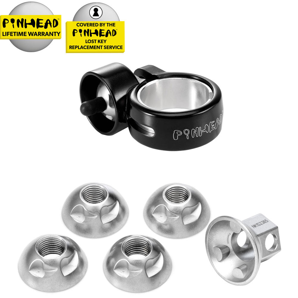 Pinhead Solid Axle Wheel Locks Pair - Wheel/Post -  Solid Axle