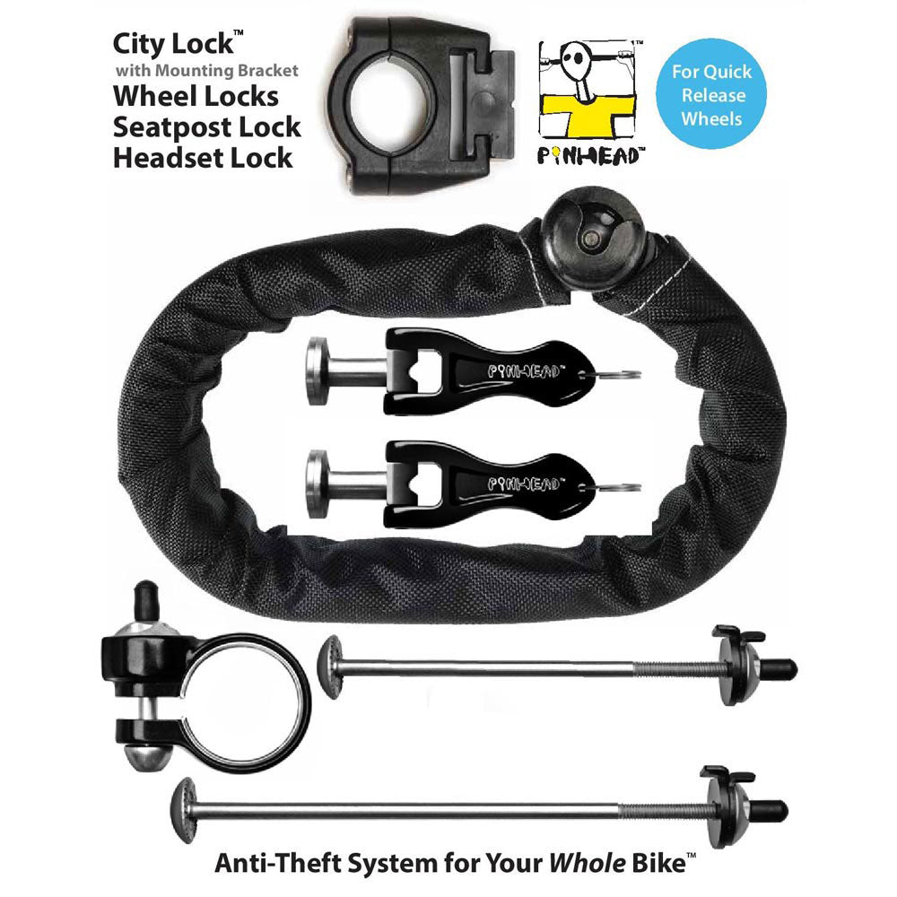 Pinhead City Lock Pack With Bracket -  -  Quick Release