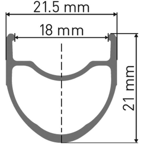 DT Swiss R 460 Sleeve-joined 24 hole Presta-drilled black