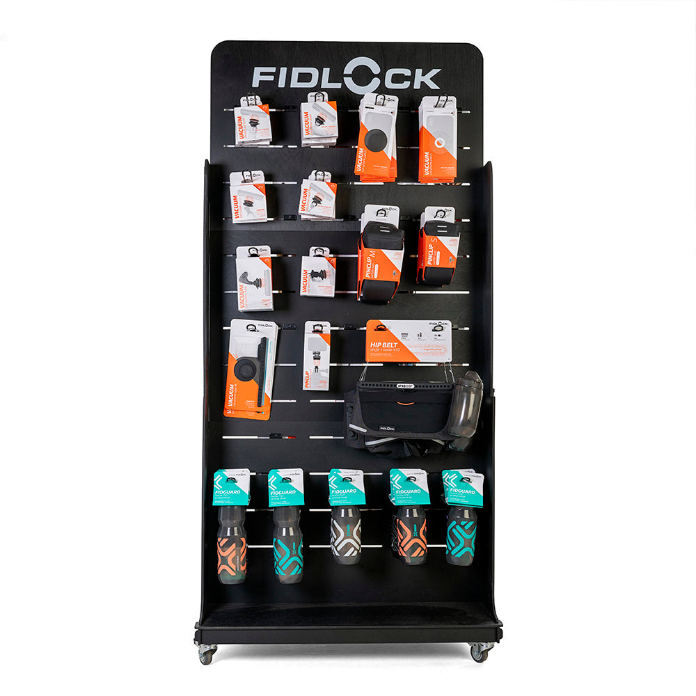 Fidlock Stand Alone Display inc Stock 160x78x45cm Black