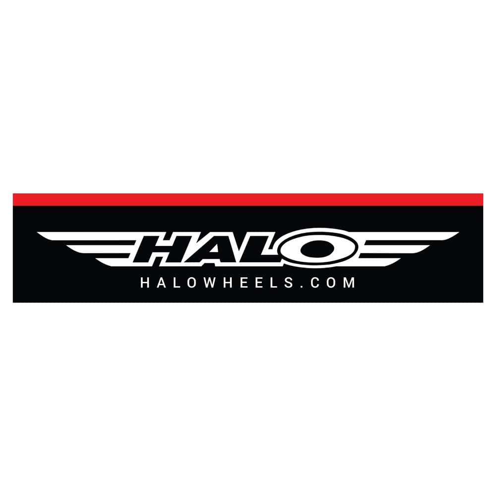 Halo Medium Slatwall Logo Sign Black/Red 60cm