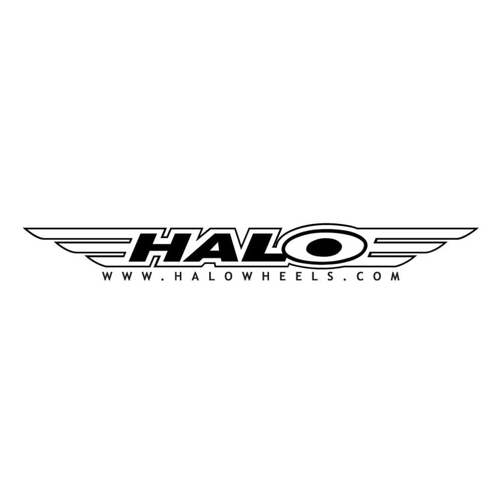 Halo Halo Logo Van Sticker White 60cm