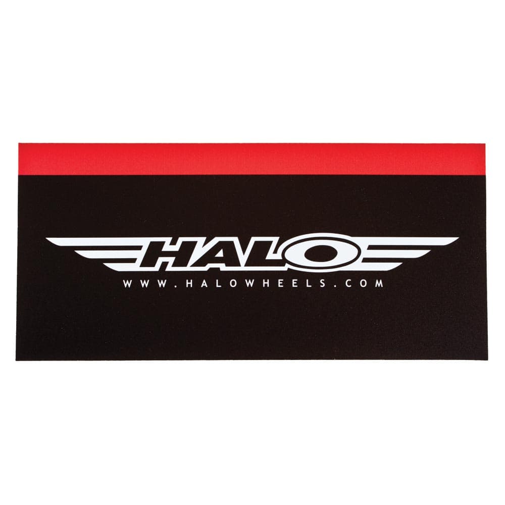 Halo Slatwall Logo Sign Black/Red 30cm
