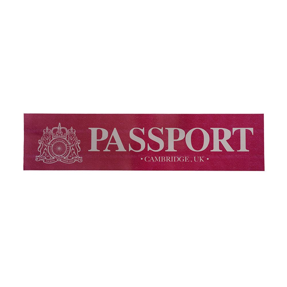 Passport Slatwall Logo Sign Red 90cm