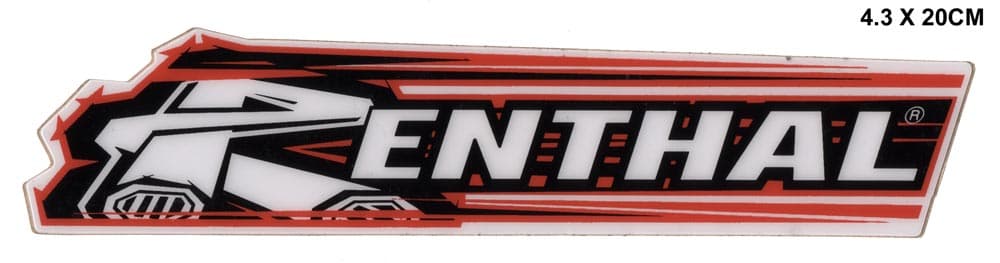 Renthal Logo Stickers  200mm