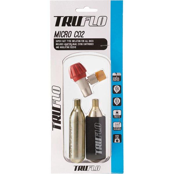 Truflo Micro CO2 Pump - Including 2 x 16 g Cartridges; 3 Pack