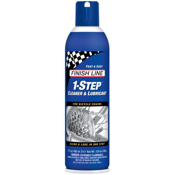 Finish Line 1-Step Cleaner and Lubricant Aerosol - 17 oz / 500 ml - Box of 6