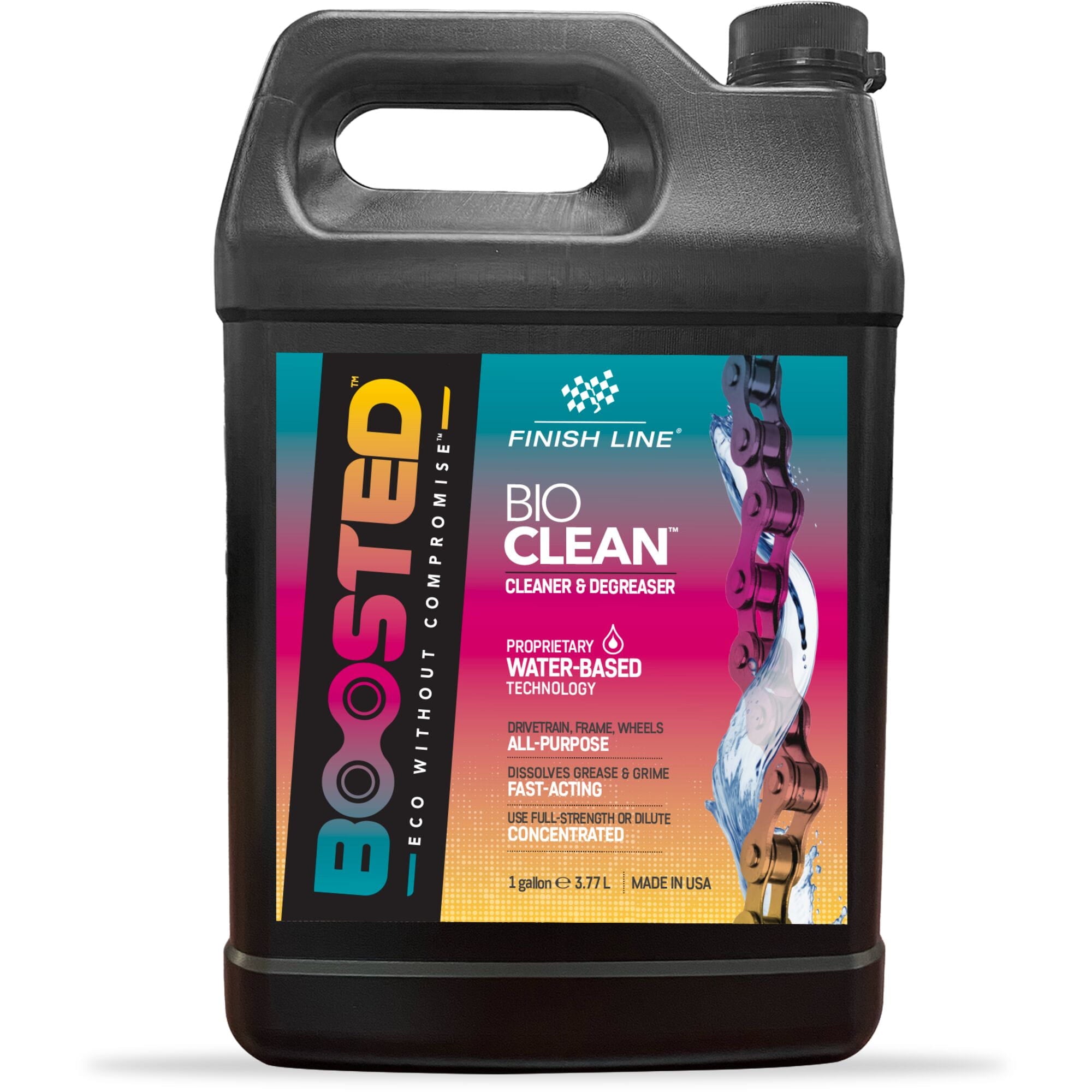 Finish Line BOOSTED? - Bio Clean - Cleaner/Degreaser - 1 Gallon / 3.8L - Bottle