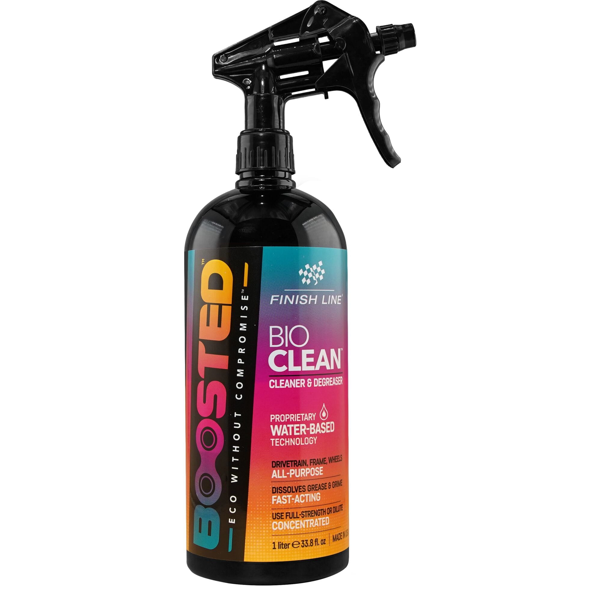 Finish Line BOOSTED? - Bio Clean - Cleaner/Degreaser - 1 Liter - Bottle