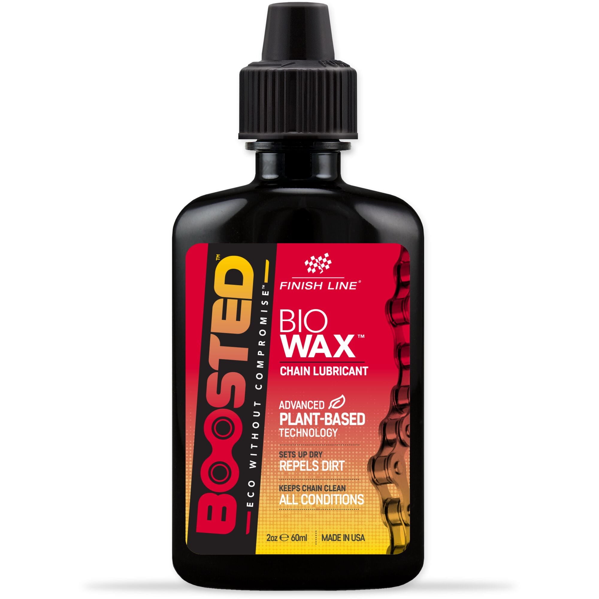 Finish Line BOOSTED? - Bio Wax Chain Lubricant - Plant-Based - 2oz/60ml - Box of 12