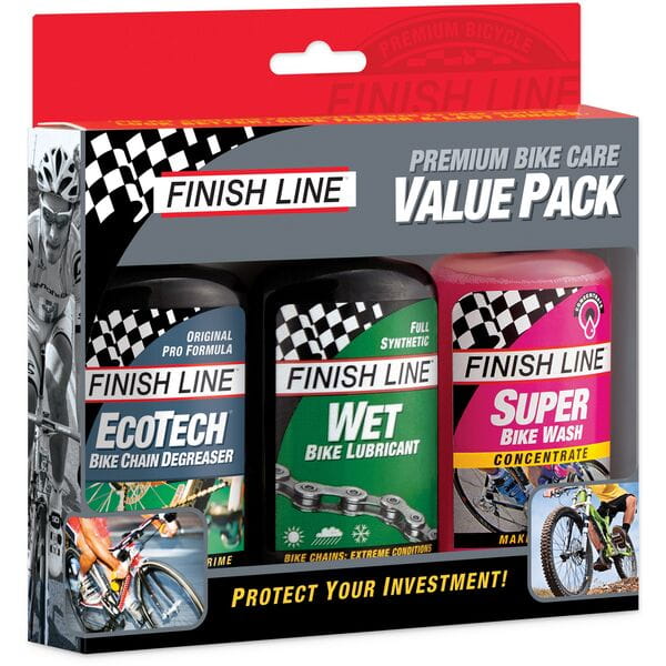 Finish Line Winter Value Pack - Multi Degreaser / SuperBike Wash / Wet Lube - Box of 6