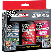 Finish Line Summer Value Pack - EcoTech Degreaser / Super Bike Wash / Dry Lube - Box of 6