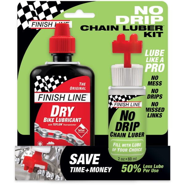 Finish Line No Drip Chain Lube Kit - Dry Lube / No Drip Chain Luber - Box of 6